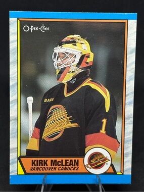 🇨🇦 SALE $1 ✅ Kirk McLean 1989/90 O-Pee-Chee Vancouver Rookie RC Hockey Card